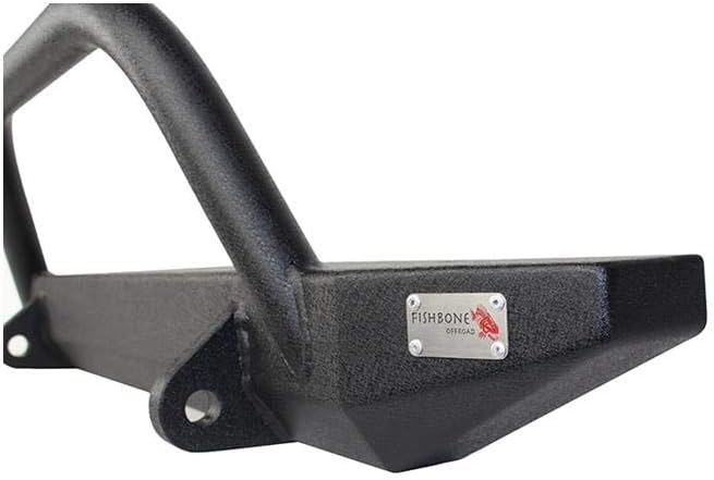 FISHBONE Jeep TJ Front Bumper with Winch Guard 97-06 Wrangler Steel Black D504