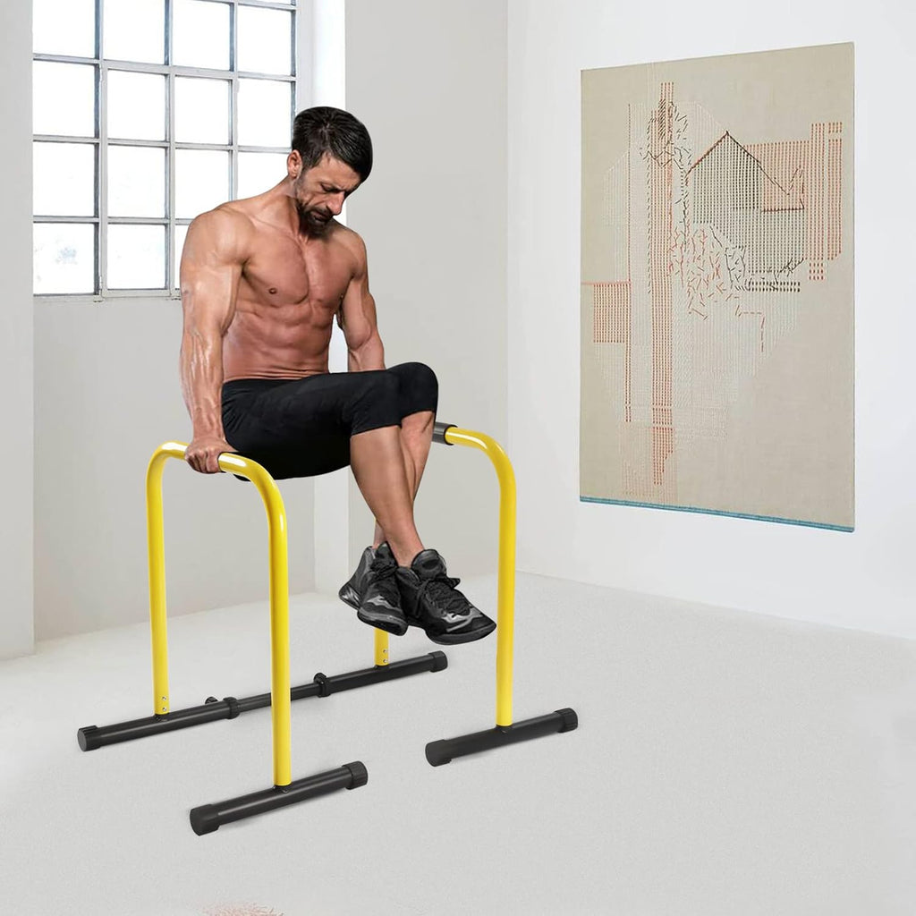 Adjustable Dip Station for Home Gym, Triceps Dips & Push-Ups, 400 lbs Capacity H4220