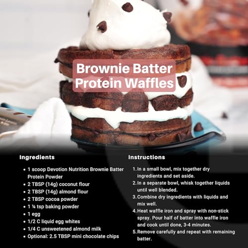 Devotion Nutrition Protein Powder, Keto Friendly, 2lb Tub (Angel Food Cake) E58403