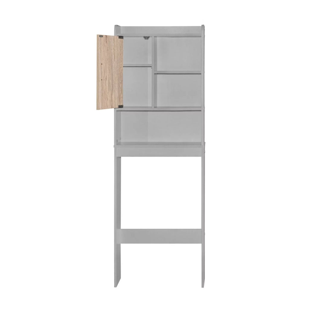 Ace Over-the-Toilet Storage Cabinet Light Gray Natural Oak Q70877