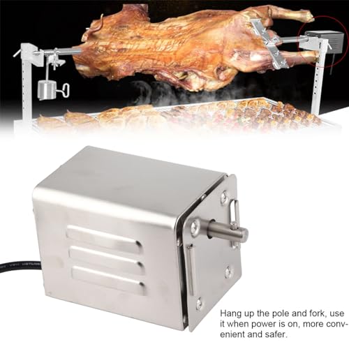 Stainless Steel BBQ Rotisserie Motor 110V T7095