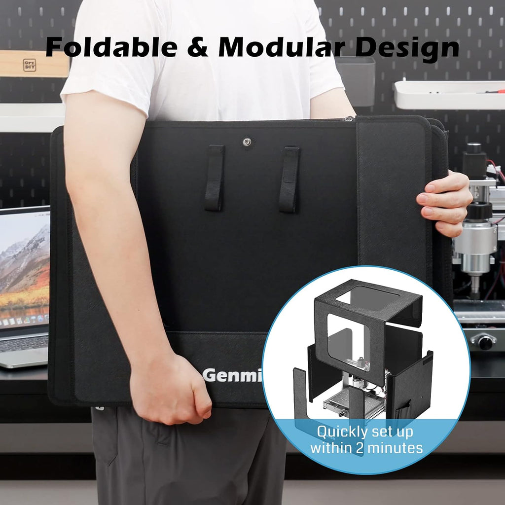 Genmitsu 3020-PRO MAX V2 CNC Router Machine 3 Axis Engraver with KABA Fold Enclosure U838