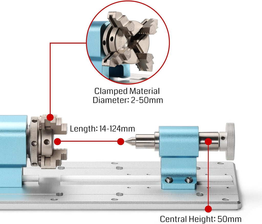 Genmitsu 3030-PROVer MAX CNC Router Machine with 4th Axis Rotary Module Kit P668