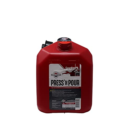 GB310 Briggs and Stratton GarageBoss Press 'N Pour 1 Gallon Gas Can, Red P826244