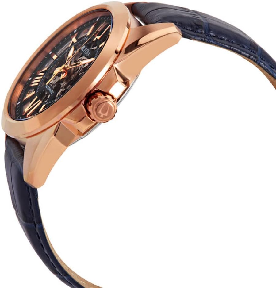 Bulova Men's Classic Sutton Automatic Watch, Skeleton Dial, 43mm J641325
