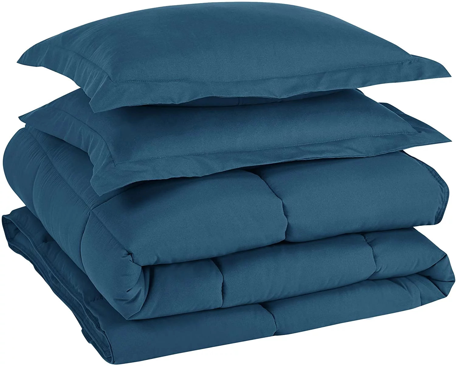Chezmoi Collection Teal Down Alternative Comforter Queen 3-Piece Set J62383