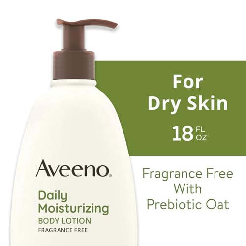 Aveeno Daily Moisturizing Body Lotion, Fragrance-Free, 18 Fl Oz M6011
