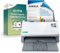 Plustek PS3140U Duplex Document Scanner, Citrix Ready & TWAIN Support for PC and Mac, Scan and Save Batch Documents