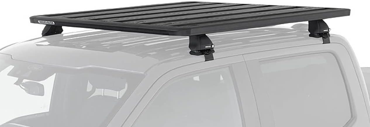 Rhino Rack Complete Pioneer Roof Rack Kit Compatible with Toyota Tundra Crewmax 2022+, High Strength Alumimum, Easy Bolt on Clamp Mounting, Includes Pioneer Platform, Legs, Fit Kit, Black (ROLT1)