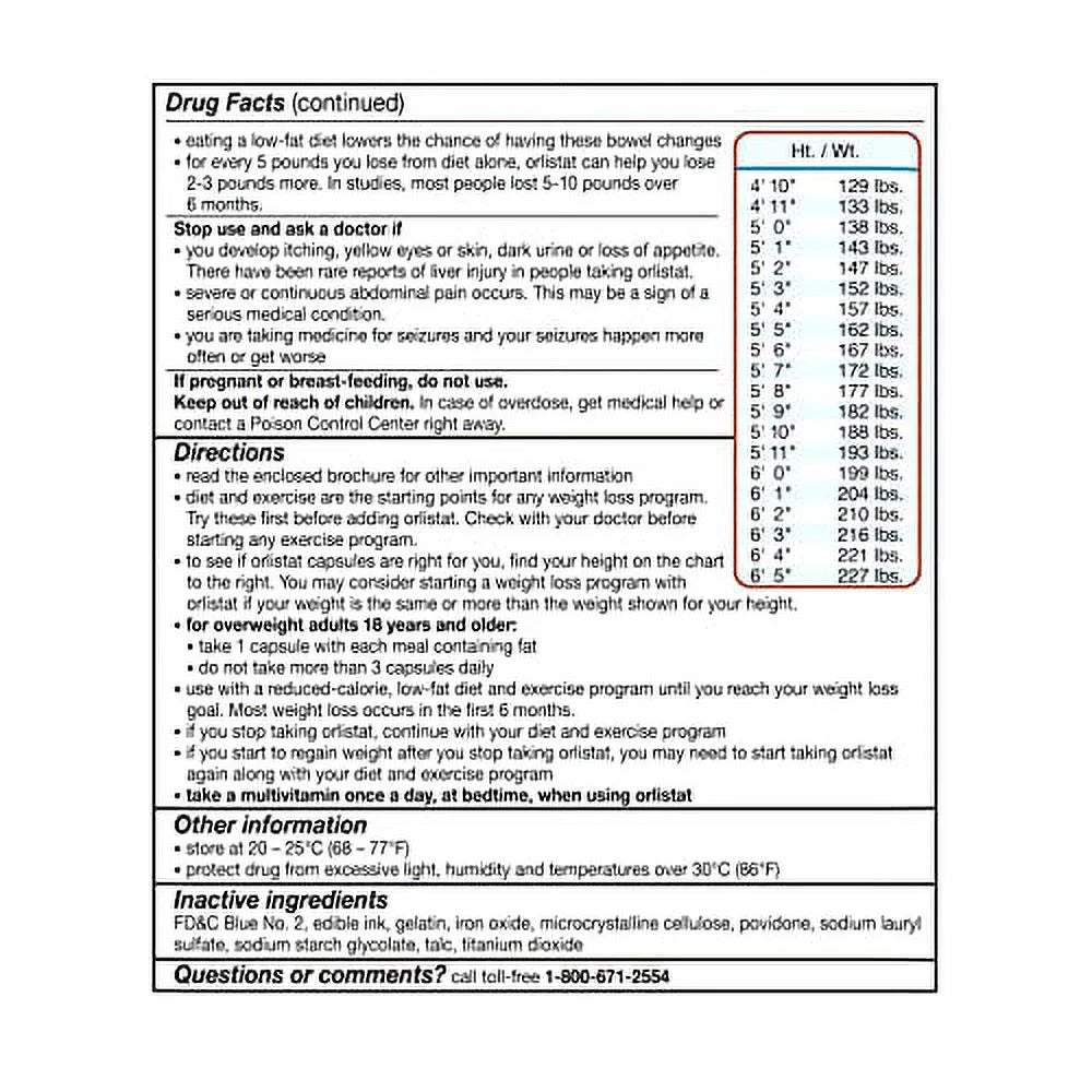 alli Diet Weight Loss Supplement Pills, Orlistat 60mg, 170 Count M9751