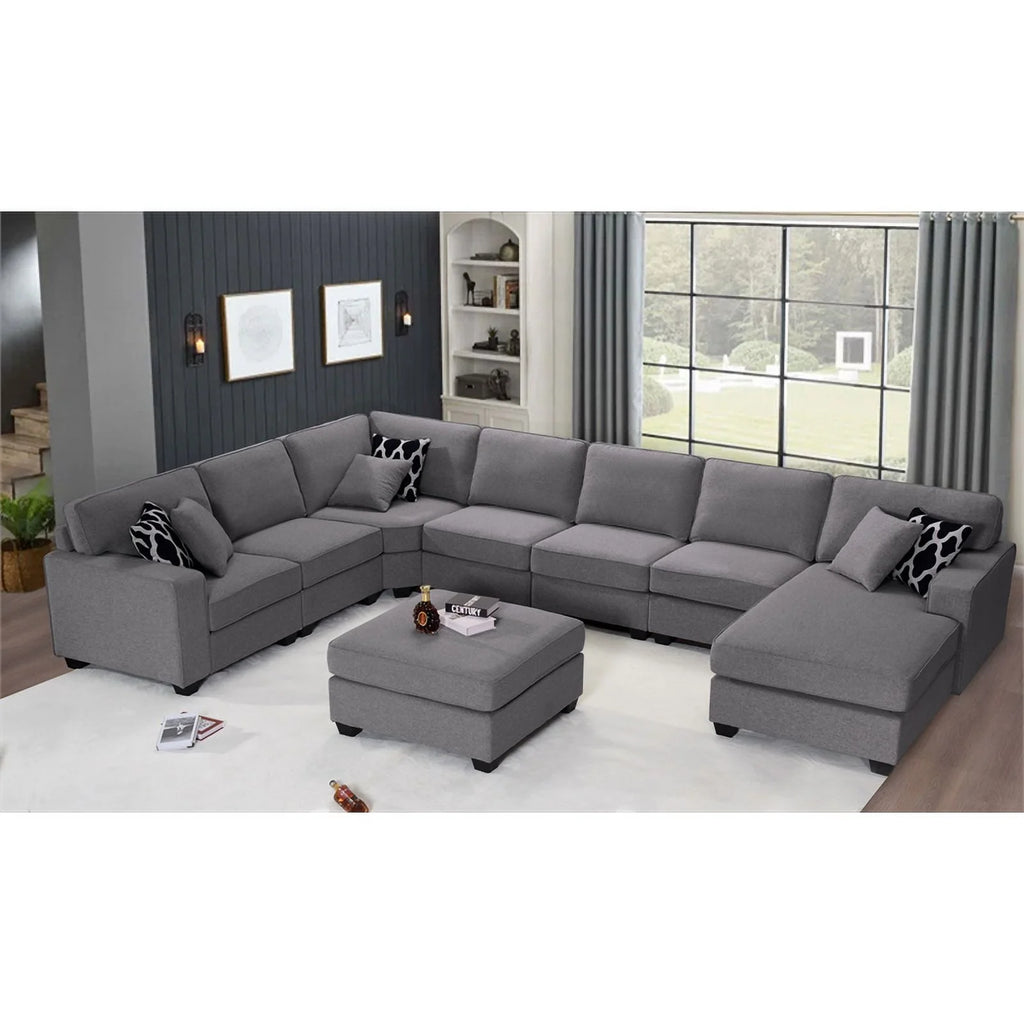 Legend Vansen Fabric Flexible Combination Module Reversible Sectional Sofa V274674