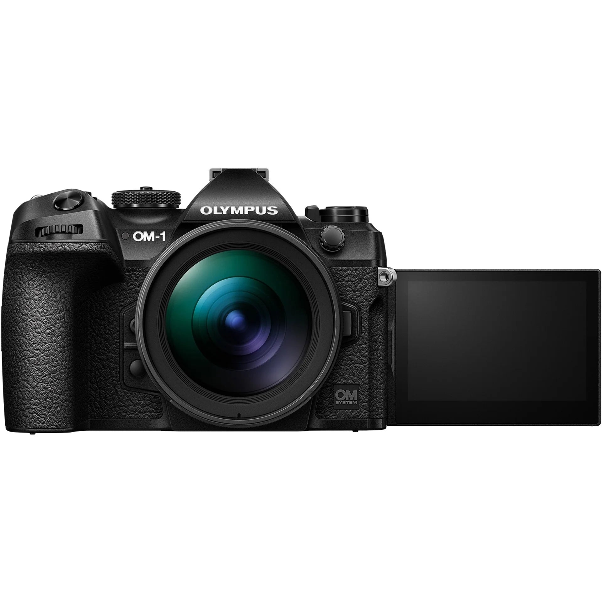 Olympus OM SYSTEM OM-1 20.4MP Mirrorless Camera with Lens, Black J55425