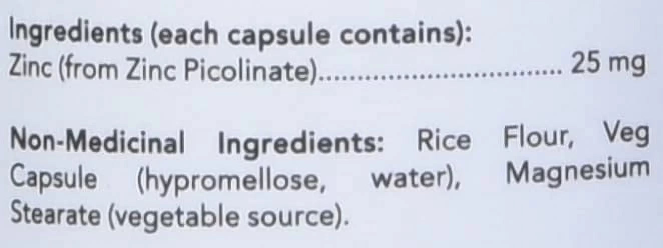 NOW Zinc Picolinate 25mg Z84785