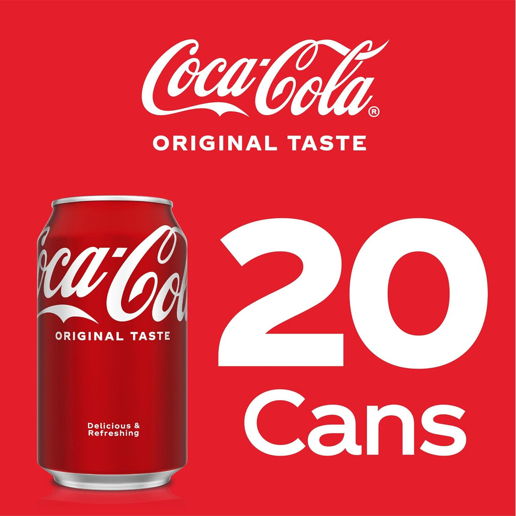 Coca-Cola Soda Soft Drink, 12 fl oz, 20 Pack D732