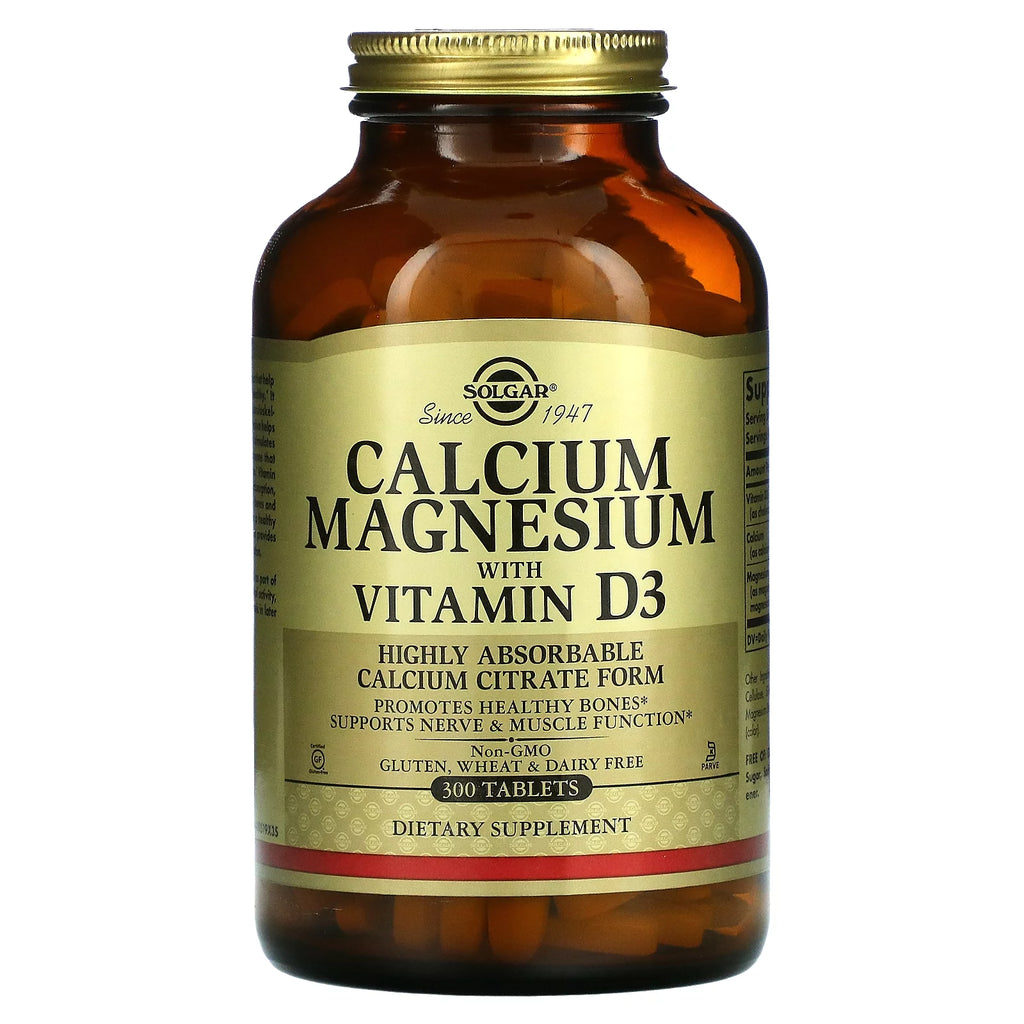 Solgar, Calcium Magnesium with Vitamin D3, 300 Tablets
