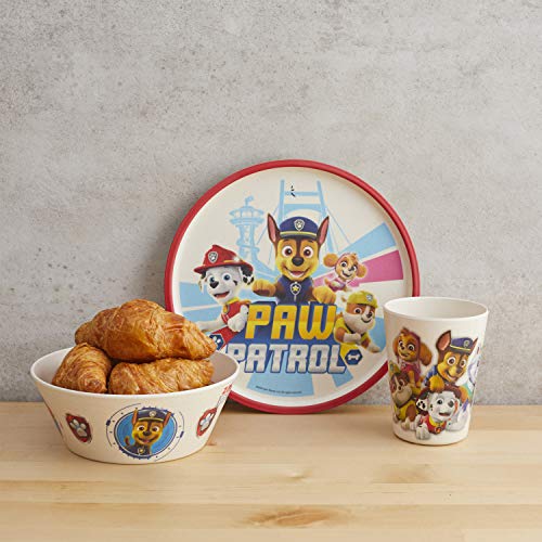 Zak Designs CoComelon Kids Dinnerware Set 3 Pieces Melamine Bamboo Plate Bowl and Tumbler A2292