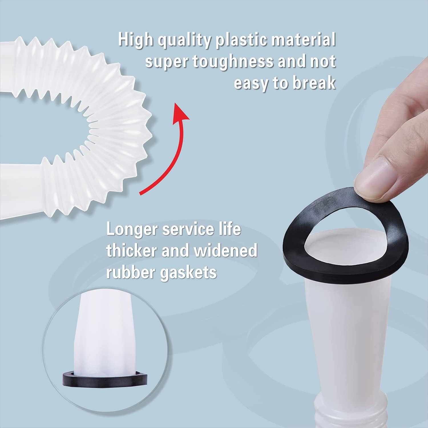 Replacement Gas Can Spouts with Flexible Pour Nozzle and Vent Cap Y12546