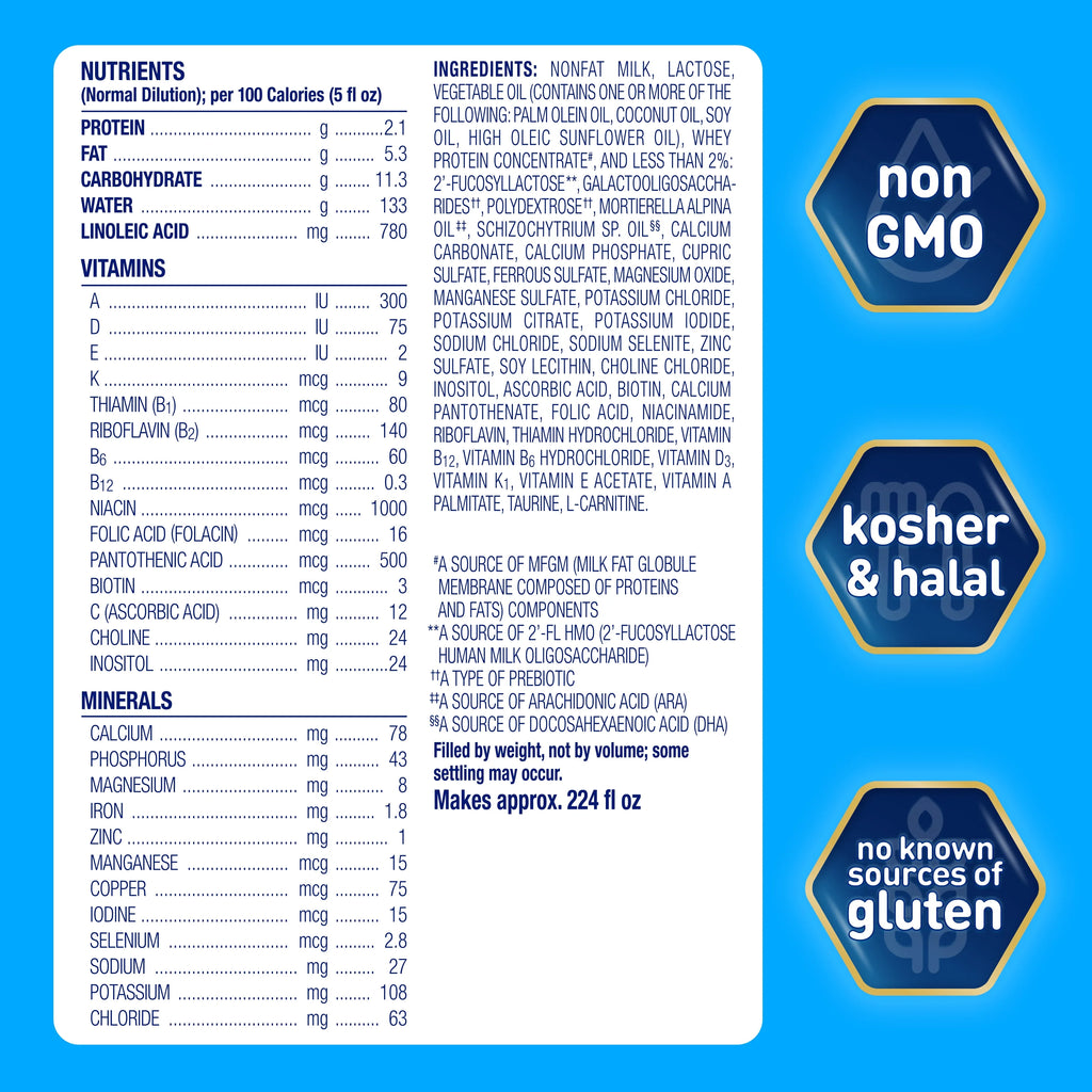 Enfamil NeuroPro Baby Formula, Milk-Based Infant Nutrition, Non-GMO, 125.6 oz X405461