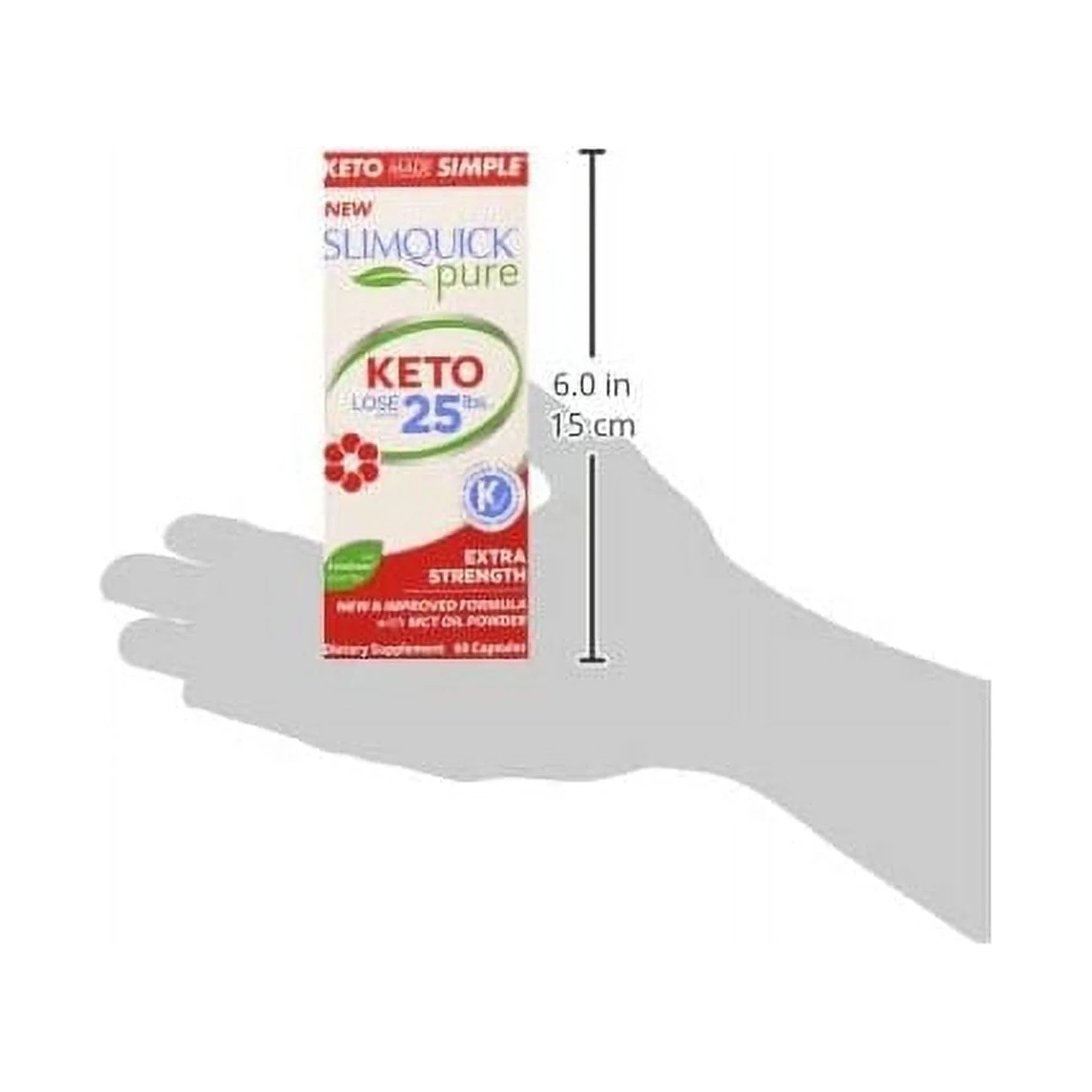 SlimQuick Pure Keto Dietary Supplement Extra Strength Caplets V986834