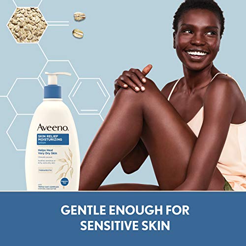 Aveeno Skin Relief Fragrance-Free Moisturizing Lotion for Sensitive Skin, 18 fl. oz E197