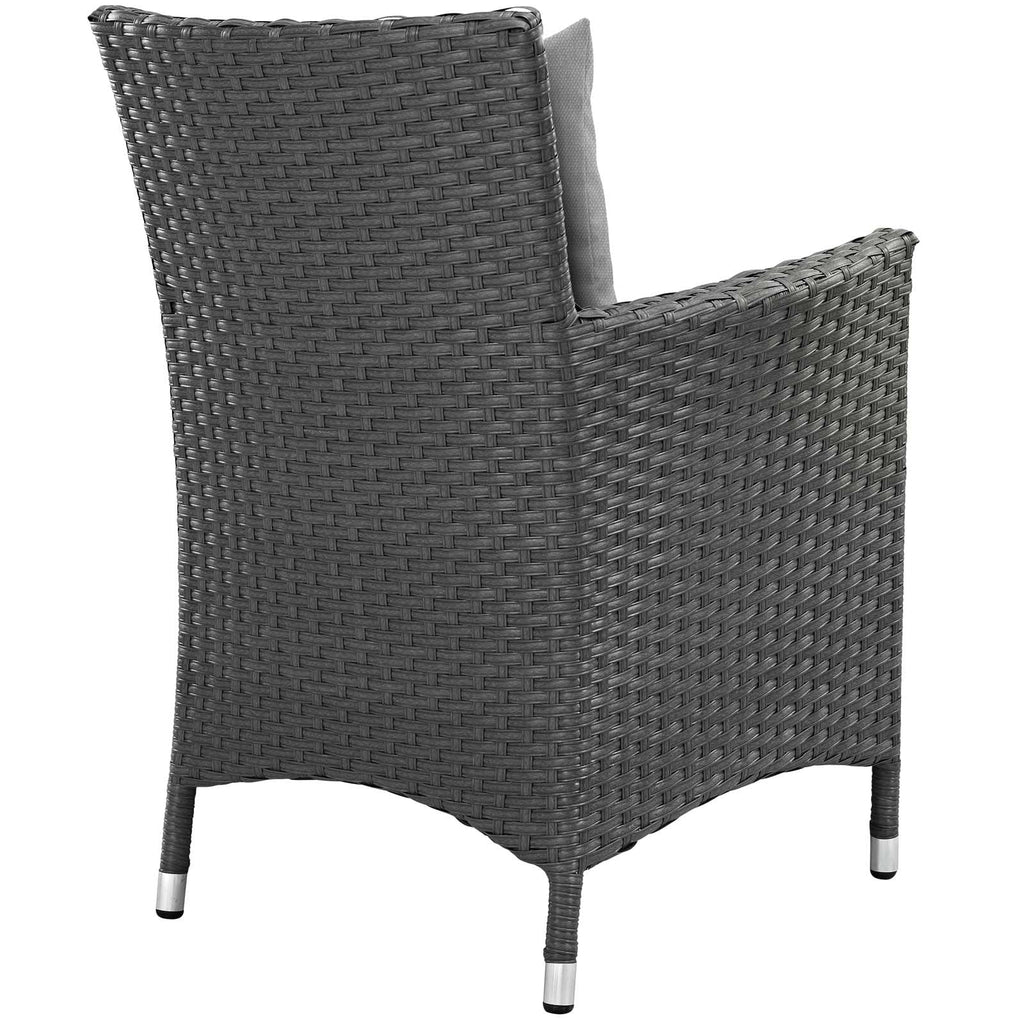 Modway Sojourn 9 Piece Outdoor Patio Dining Set in Canvas Gray I1244
