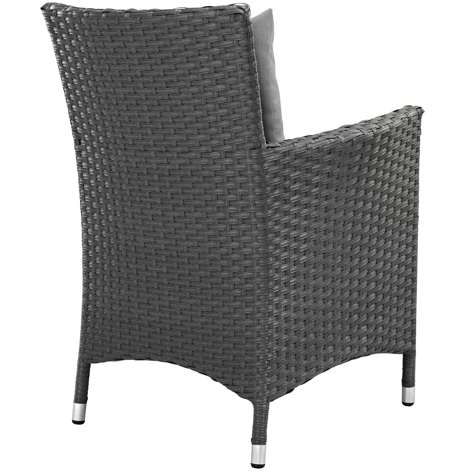 Modway Sojourn 9 Piece Outdoor Patio Dining Set in Canvas Gray I1244