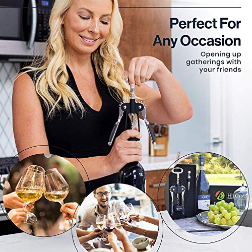 HiCoup Wine Opener Wing Corkscrew Bottle Opener with Stopper T15641