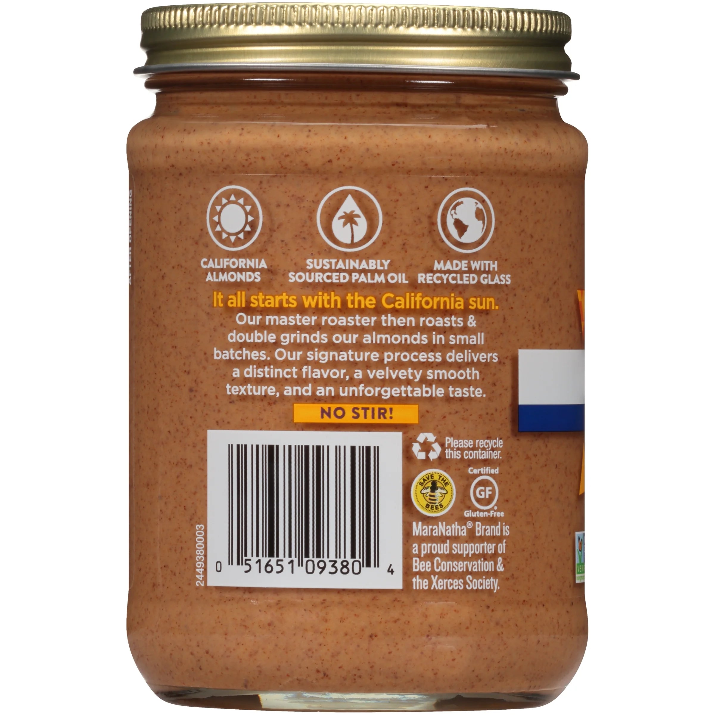 MaraNatha Organic Creamy Peanut Butter Spread, 16 oz Pack of 6 S7696