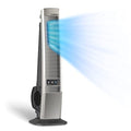 Lasko 42" Portable Outdoor Tower Fan with Bluetooth Technology for Decks, Patios and Porches with 4 Speeds, Night Mode, Internal Oscillation, Black, YF200, Large