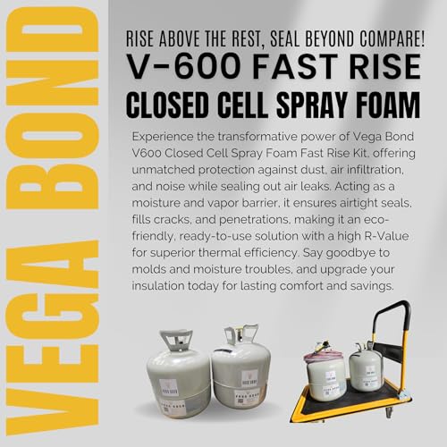 Vega Bond V600 Closed Cell Spray Foam Insulation Kit, 600 BF Coverage U79639