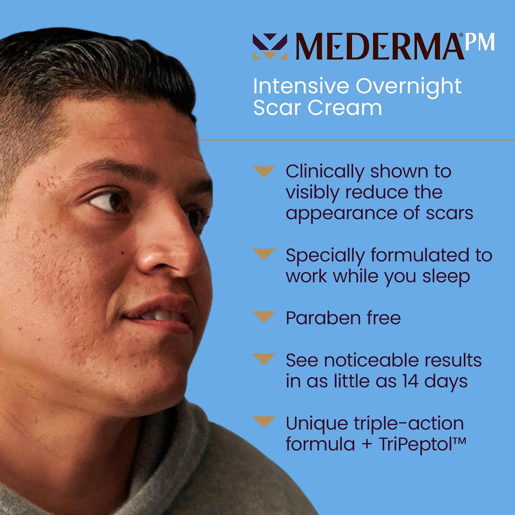 Mederma PM Intensive Overnight Scar Cream for Scars & Stretch Marks W65411
