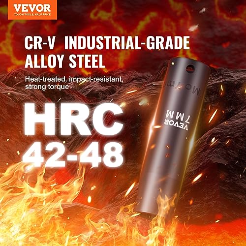 VEVOR 1/2" Drive Impact Socket Set, 23 Piece SAE & Metric B482619