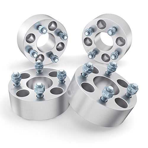 2 inch Golf Cart Wheel Spacers (4x4 Bolt Pattern, 62mm Bore, 1/2x20 Studs, Cone Seat Nuts) Compatible with EZ GO EZGO Club Car (Widens Track by 4 inches) 4x101.6 50mm 4pcs
