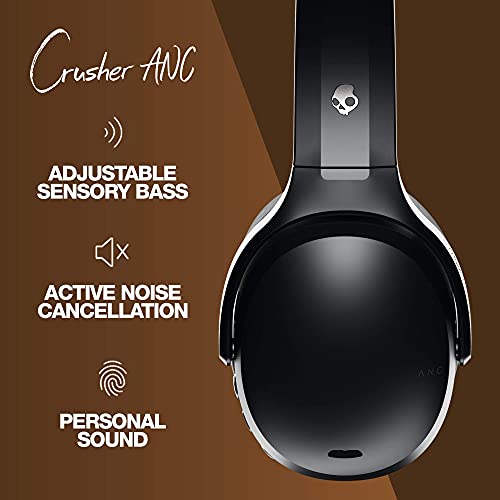 Skullcandy Crusher ANC Wireless Headphone - Black/Tan (Renewed) E887