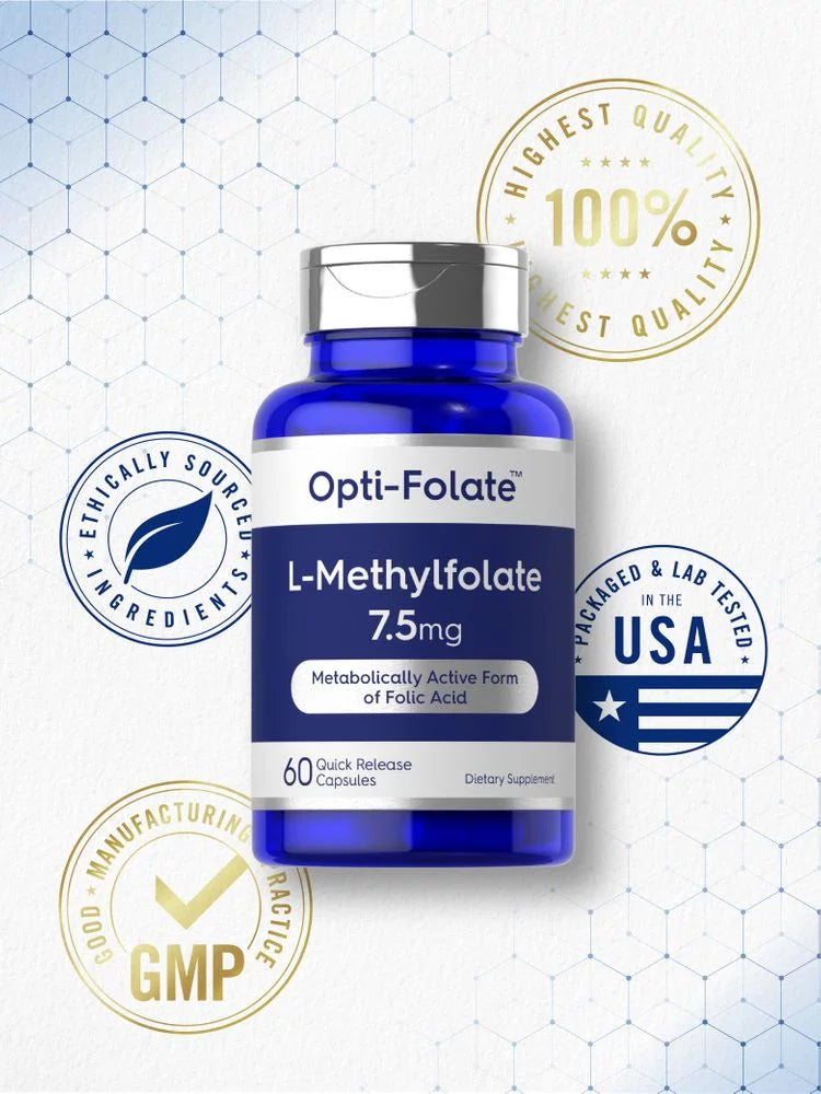 L Methylfolate 7.5 mg 60 Capsules by Opti-Folate T626789
