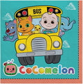 Amscan Cocomelon Paper Party Napkins - 6.5" x 6.5" | Multi-color | Pack of 16