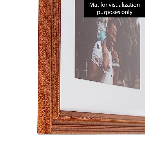 ArtToFrames 20x25 CM Walnut Wood Picture Frame with Regular Glass Z962630