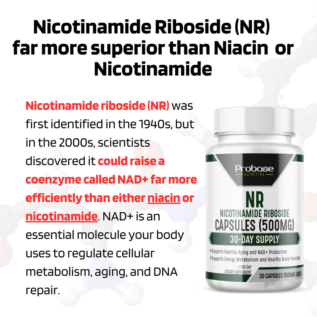 Nicotinamide Riboside (NR) Capsules 500mg, 30ct X1529
