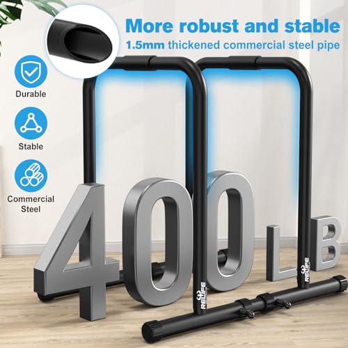 RELIFE Dip Station Heavy Duty Dip Stands Fitness Workout Bar D12212