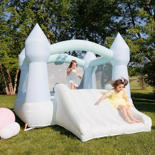 Bounceland Daydreamer Mist Bounce House with Slide, 12 ft x 9 ft x 7 ft, UL Blower Included D965