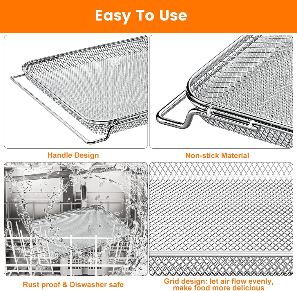 Replacement Air Fry Basket for Ninja Foodi DT251, Stainless Steel E652500
