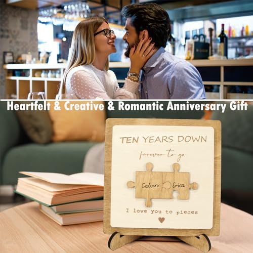 Personalized Wooden Plaque 10th Anniversary Gift for Couples N241