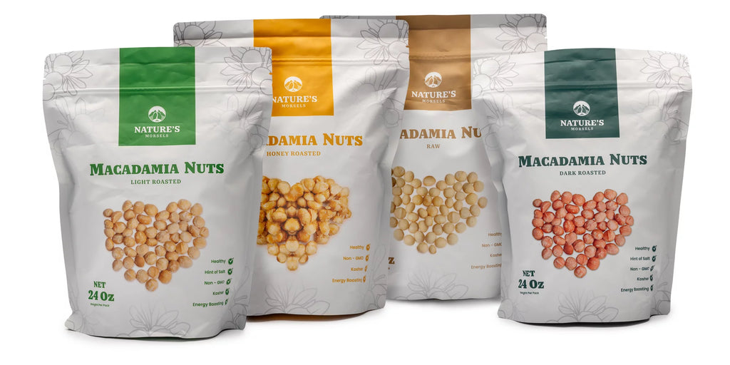 Nature's Morsels Light Roasted Macadamia Nuts 24oz U379512