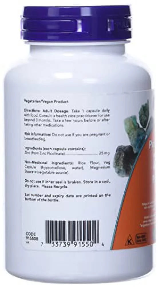 NOW Zinc Picolinate 25mg Z84785
