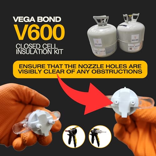 Vega Bond V600 Closed Cell Spray Foam Insulation Kit, 600 BF Coverage U79639