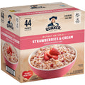 Quaker Instant Oatmeal, Strawberries & Cream, 1.05 Oz, Pack Of 44