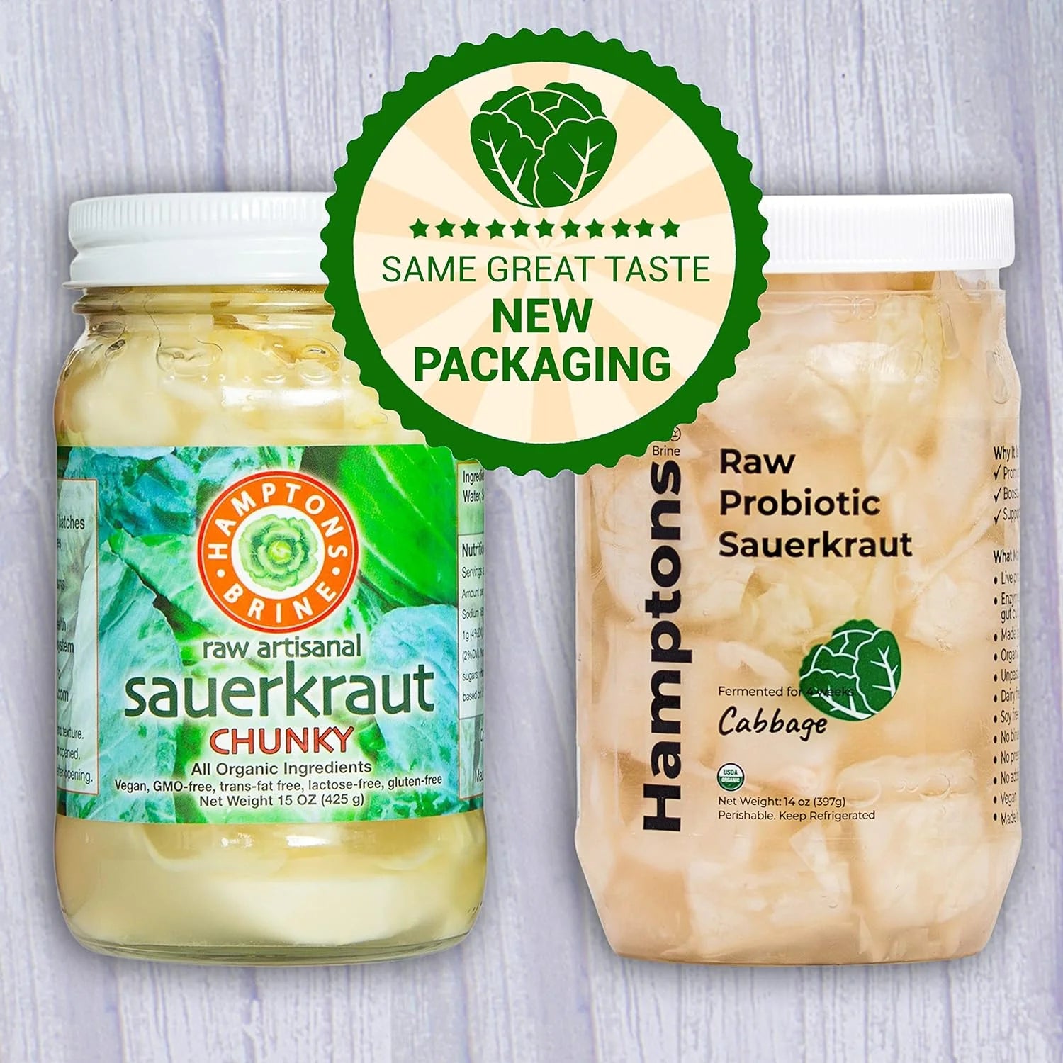 Organic Raw Probiotic Sauerkraut, Unpasteurized, 16 Oz (Pack of 4) O4117