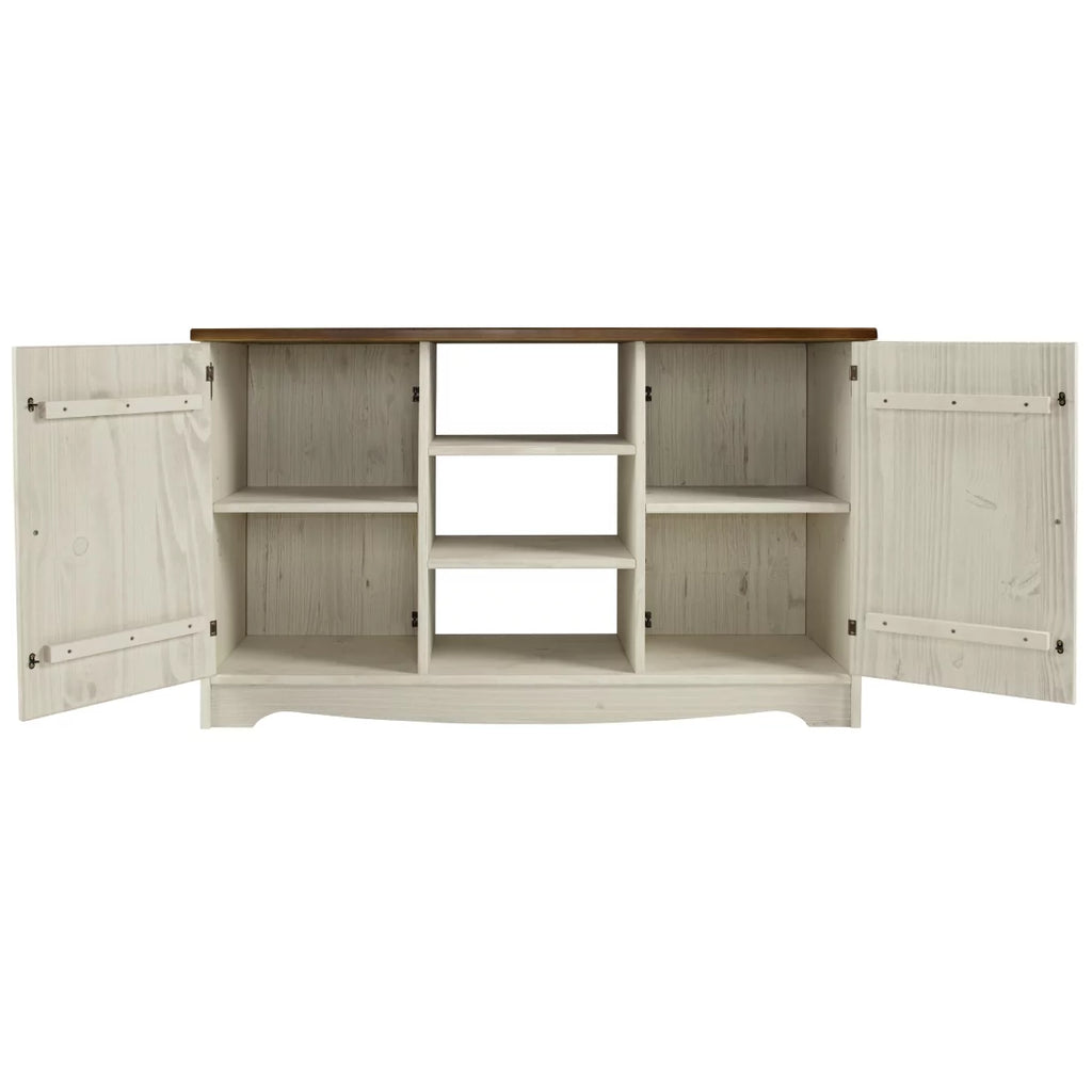 CADB920 Wood Buffet Sideboard White Distressed S691
