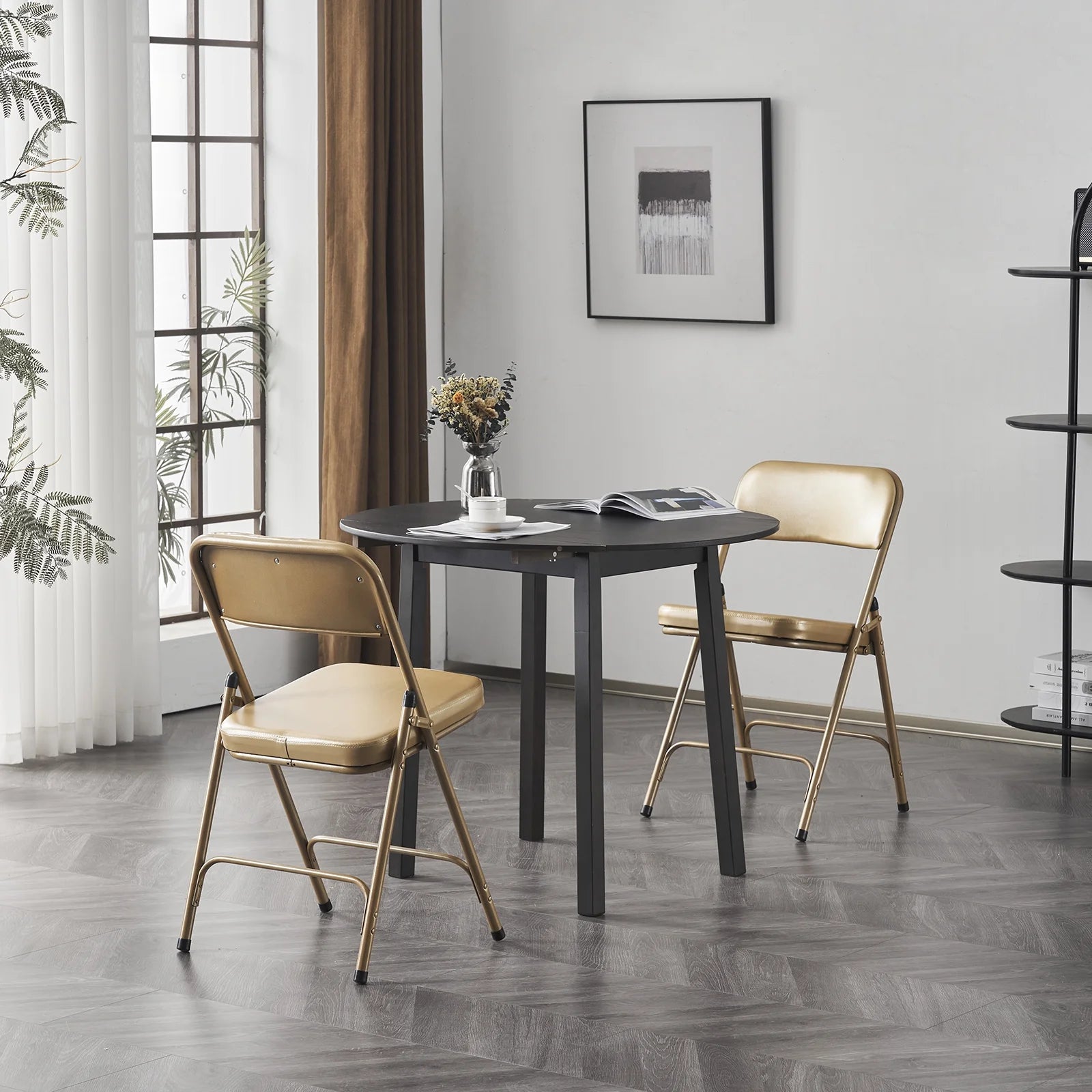 2 Pack Metal Folding Chairs with Padded Seat and Back G6064