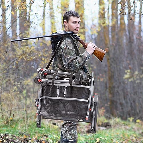 TR 360 Degree Swivel Hunting Chair 400 lbs Capacity Height Adjustable W340022